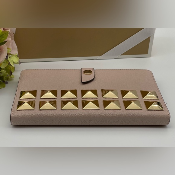 Michael Kors Medium Studded Pebbled Leather Notebook - Picture 16 of 16